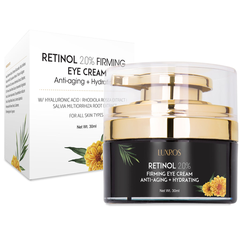 Revitalize & Firm: LUXROS Retinol Eye Cream, Anti-Aging & Hydrating Formula